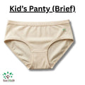 Eco-Life Kid's (Boy's and Girl's) Undyed and unbleached cotton panty - 3 piece pack
