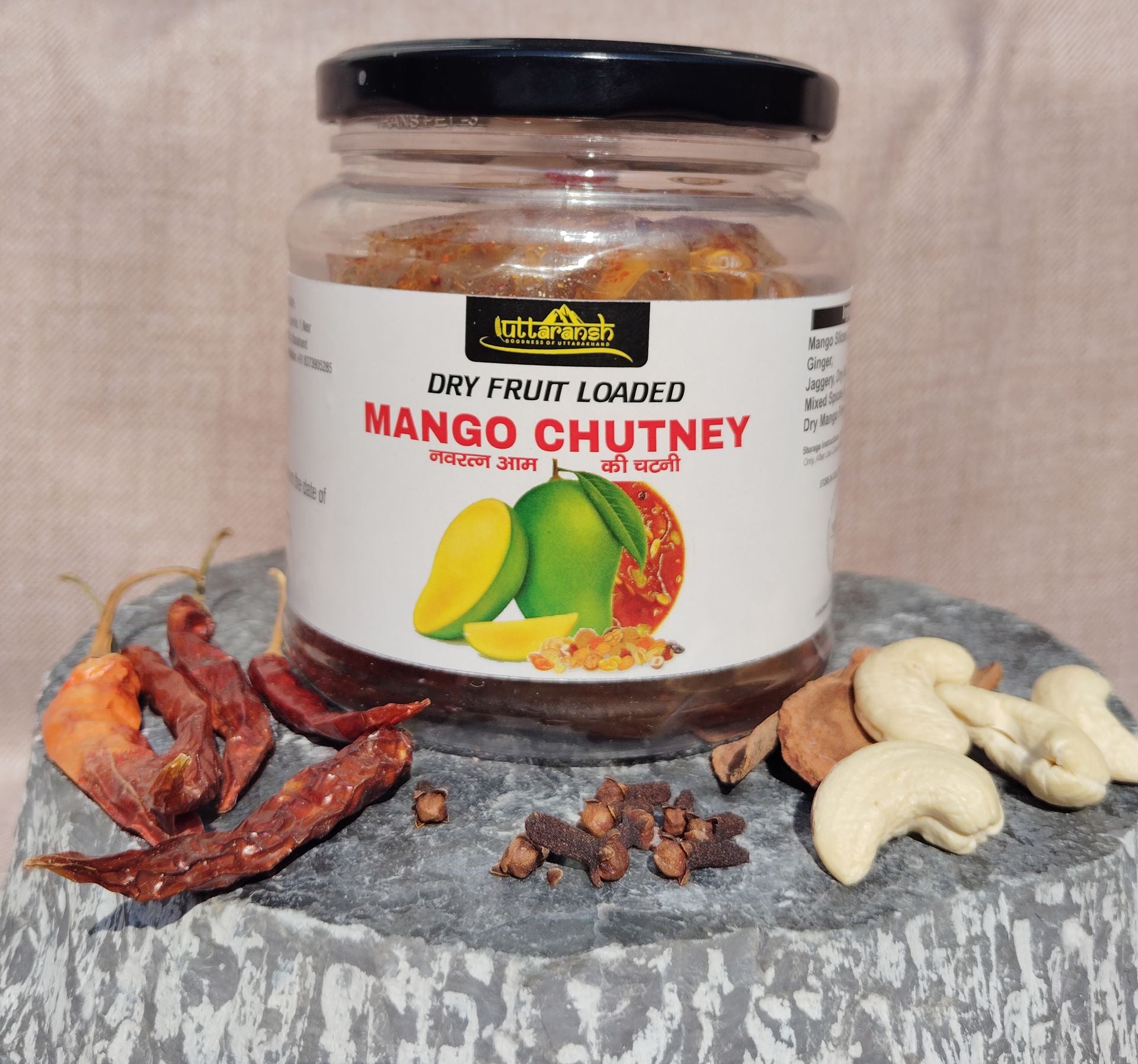 Uttaransh Dry Fruit Loaded Mango Chutney 410gm