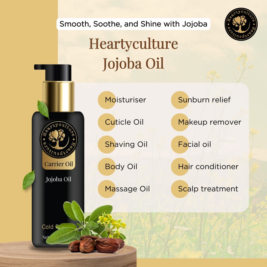 Heartyculture Jojoba Oil Carrier Oil - 100 ml