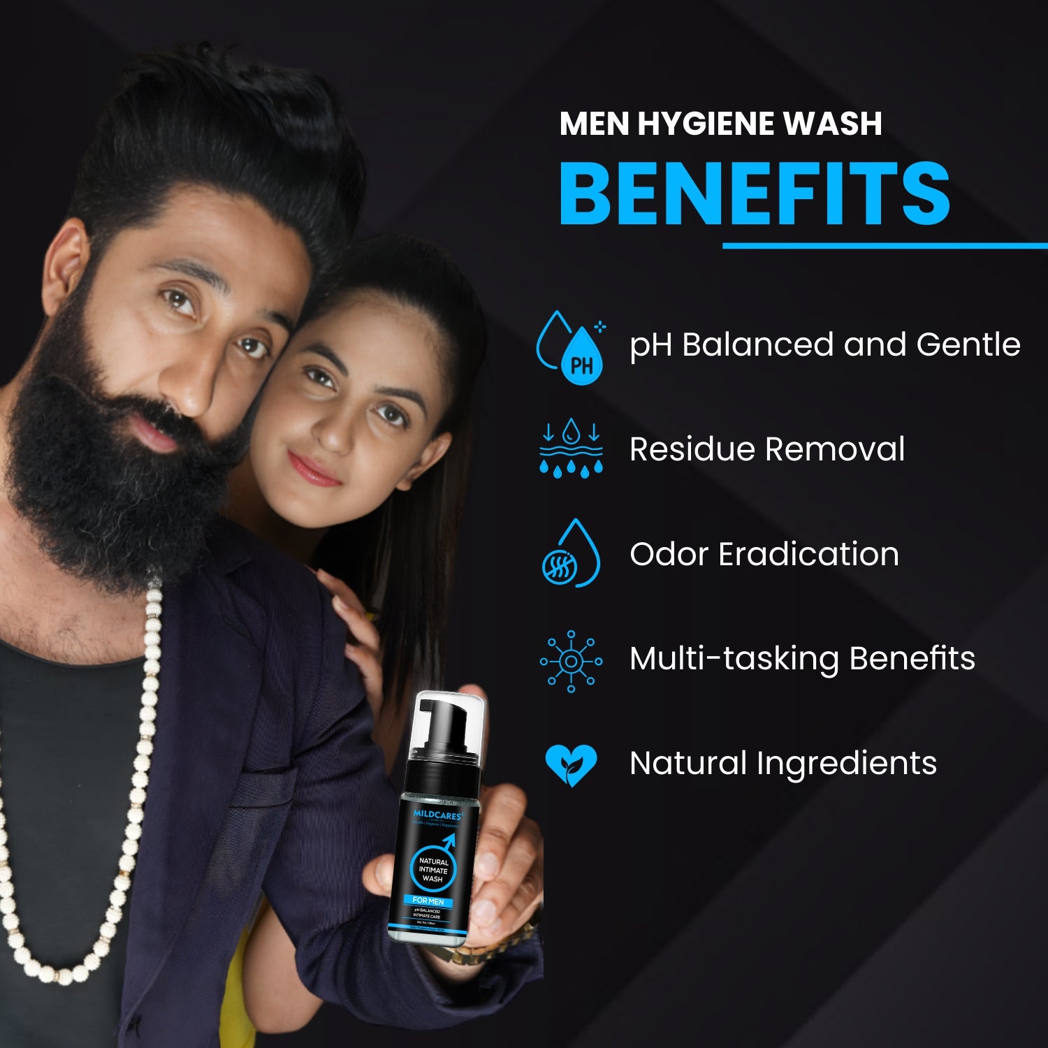 Mildcares Intimate Wash For Men, Enriched with Tea Tree Oil & Aloe Vera Extract
