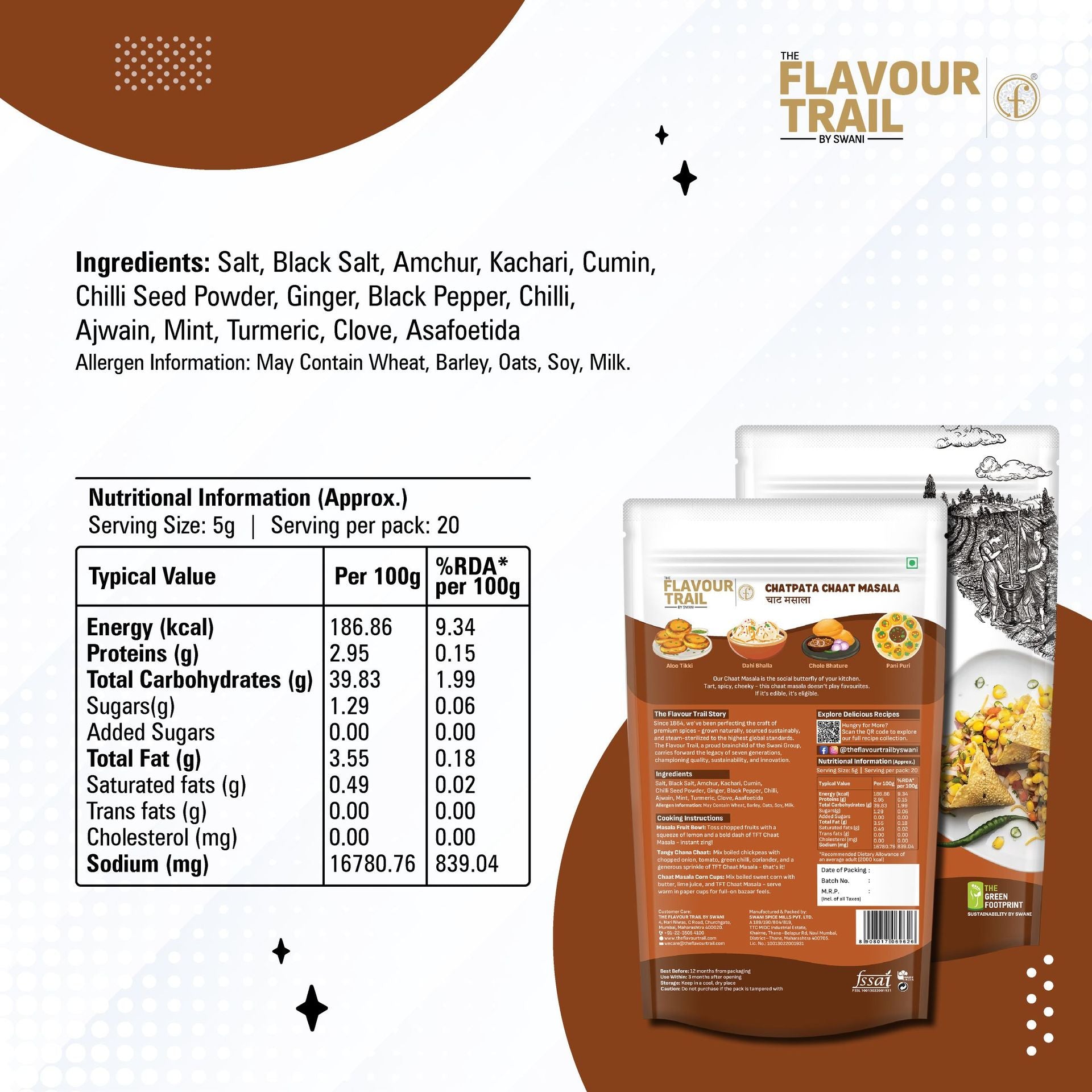 The Flavour Trail - Pure & Natural Chatpata Chat Masala
