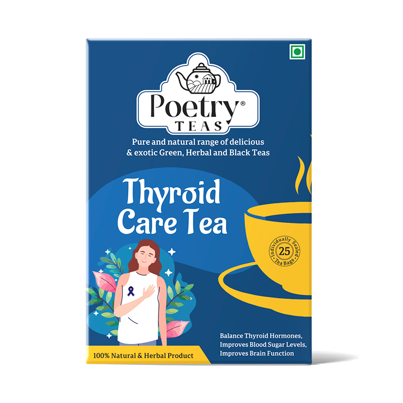 Poetry Thyroid Care Tea - 25 Teabags