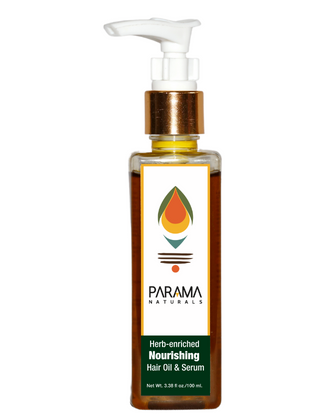 Parama Naturals Herb-enriched Nourishing Hair Oil & Serum, 100ml.