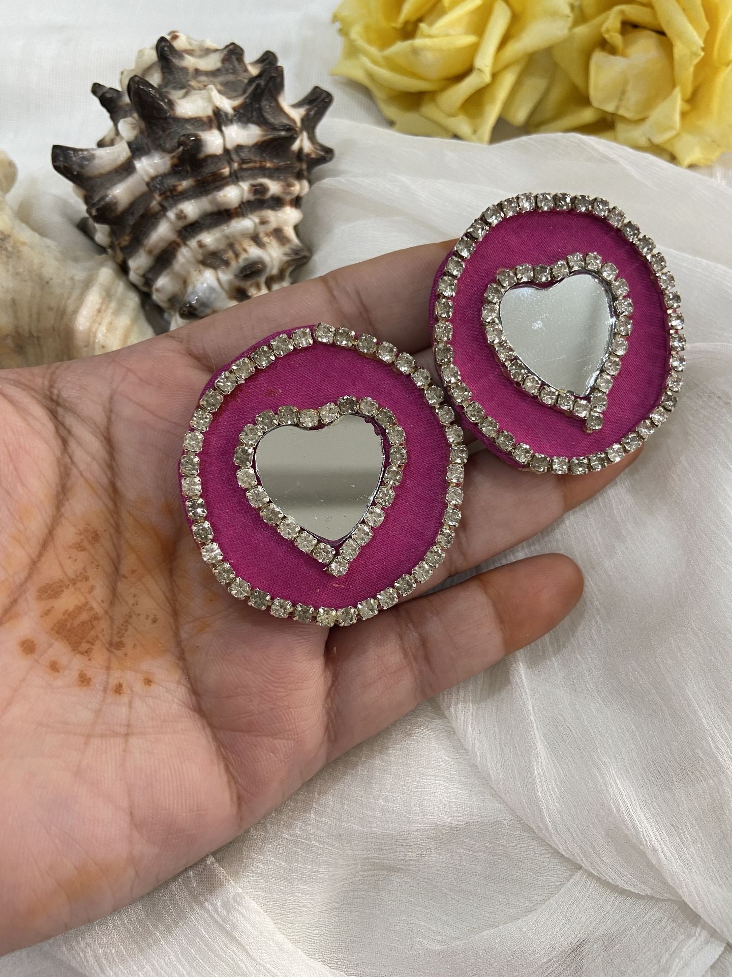 Laadli Handmade- Dilbaro- Mirror Handmade Earrings