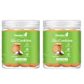 Feedsco Millet Coconut Cookies - 200gm Pack of 2 - Multigrain, Premium Handmade Healthy Snack Biscuits | No Preservatives | Ideal Kids Snack, Tiffin Box Treat