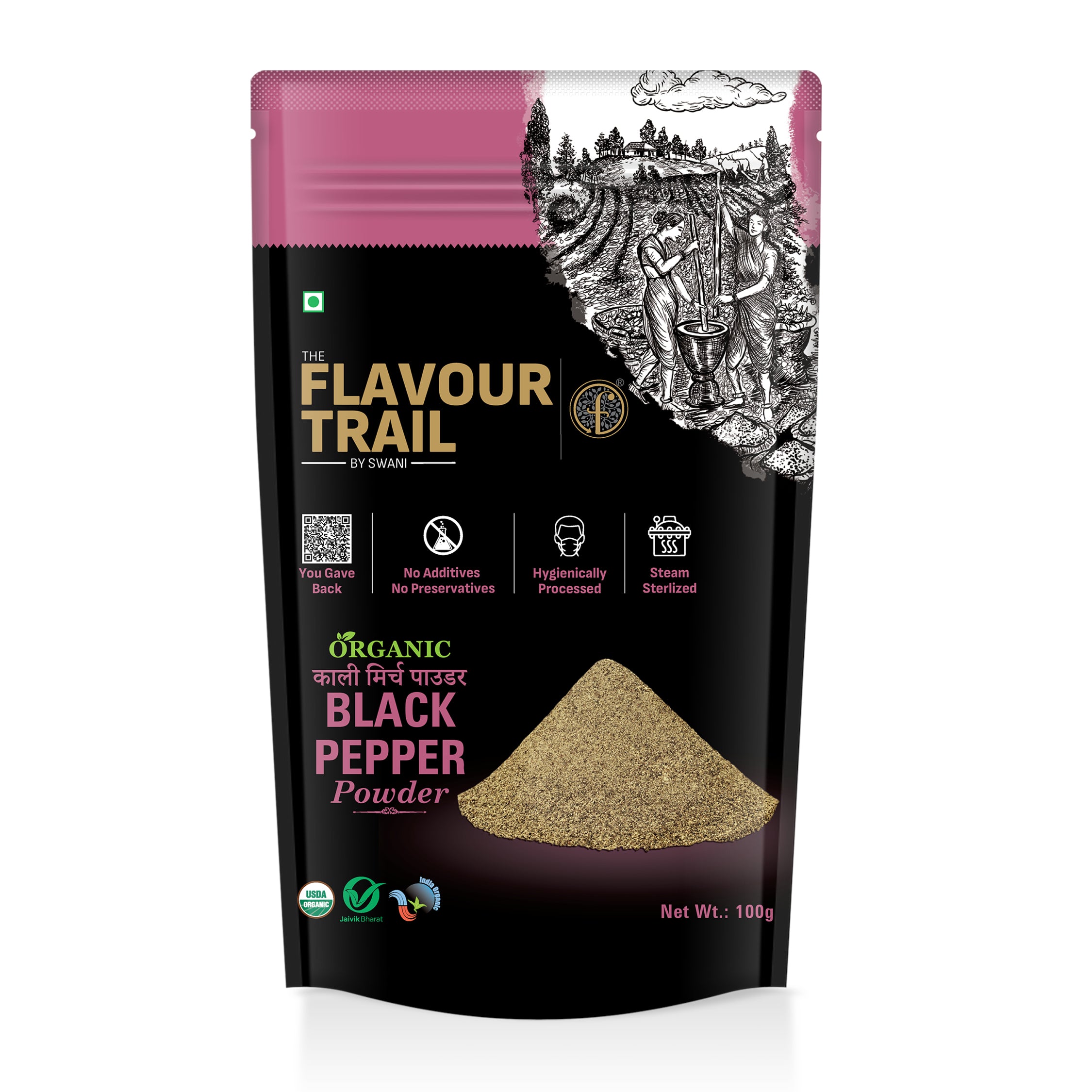The Flavour Trail - Organic Black Pepper Powder