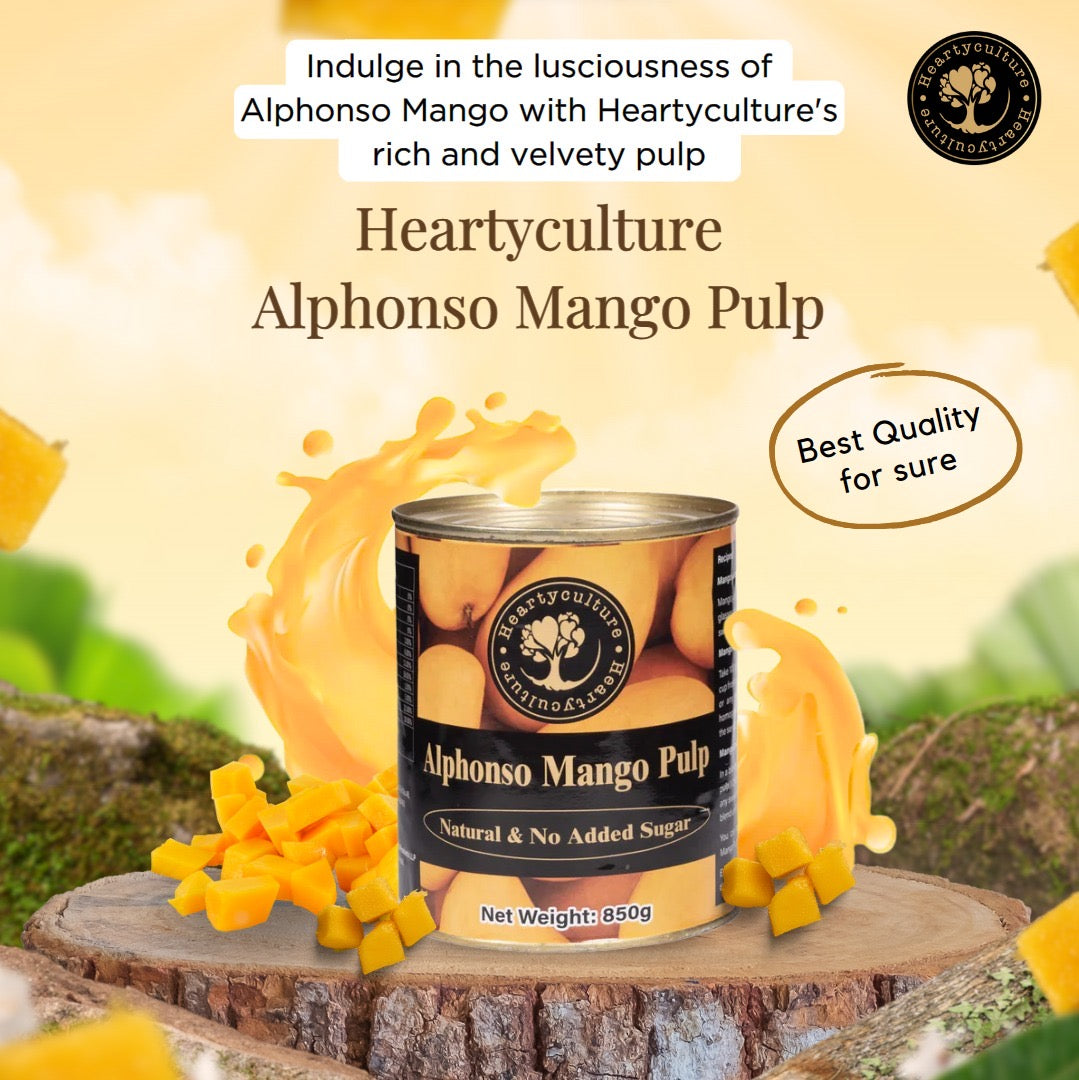 Heartyculture Alphonso Mango Pulp 850 G