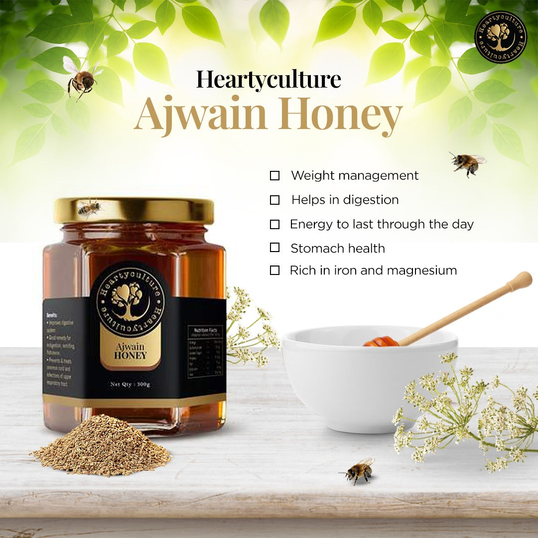 Heartyculture  Ajwain Honey  -  300 G
