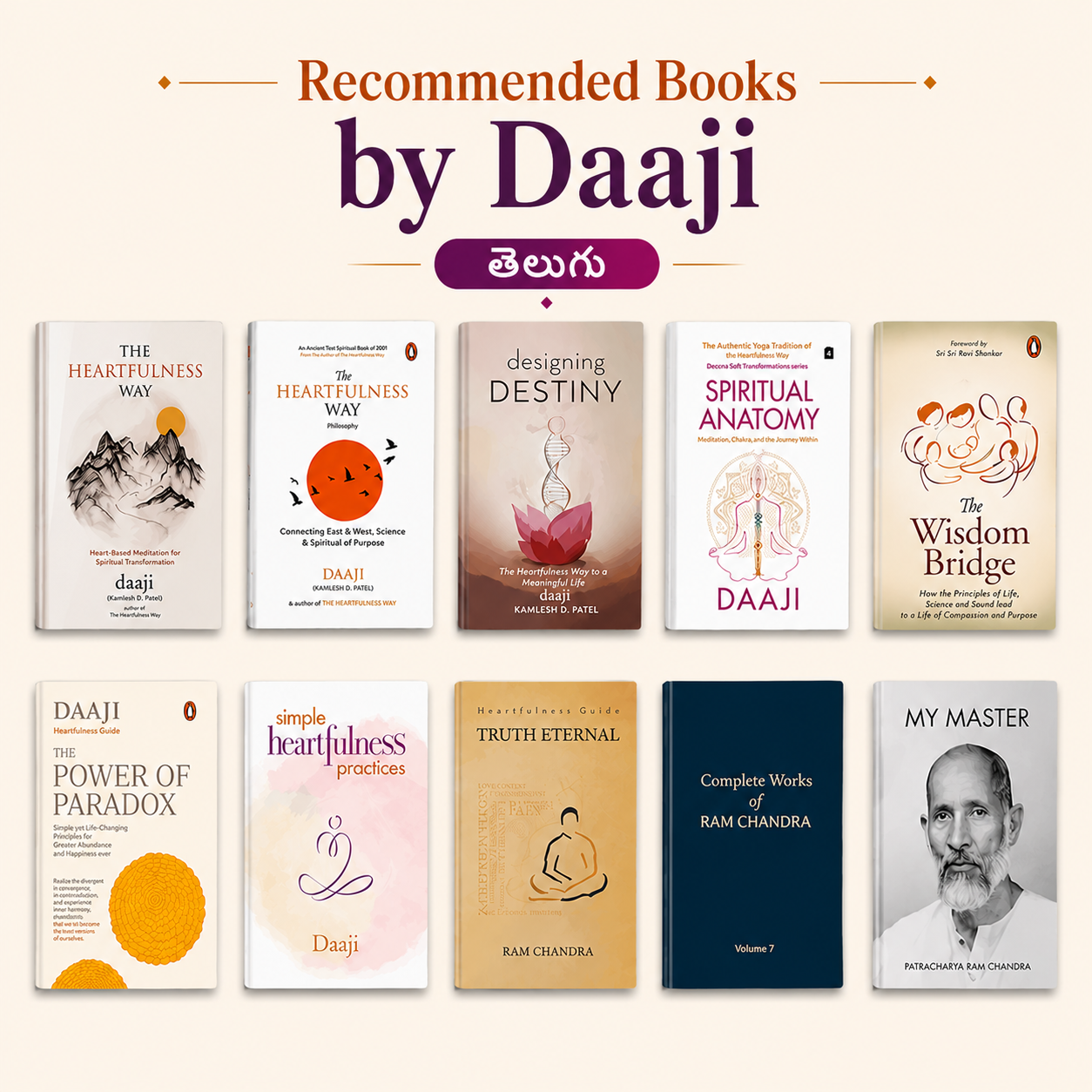 Recommended Books by Daaji- Telugu