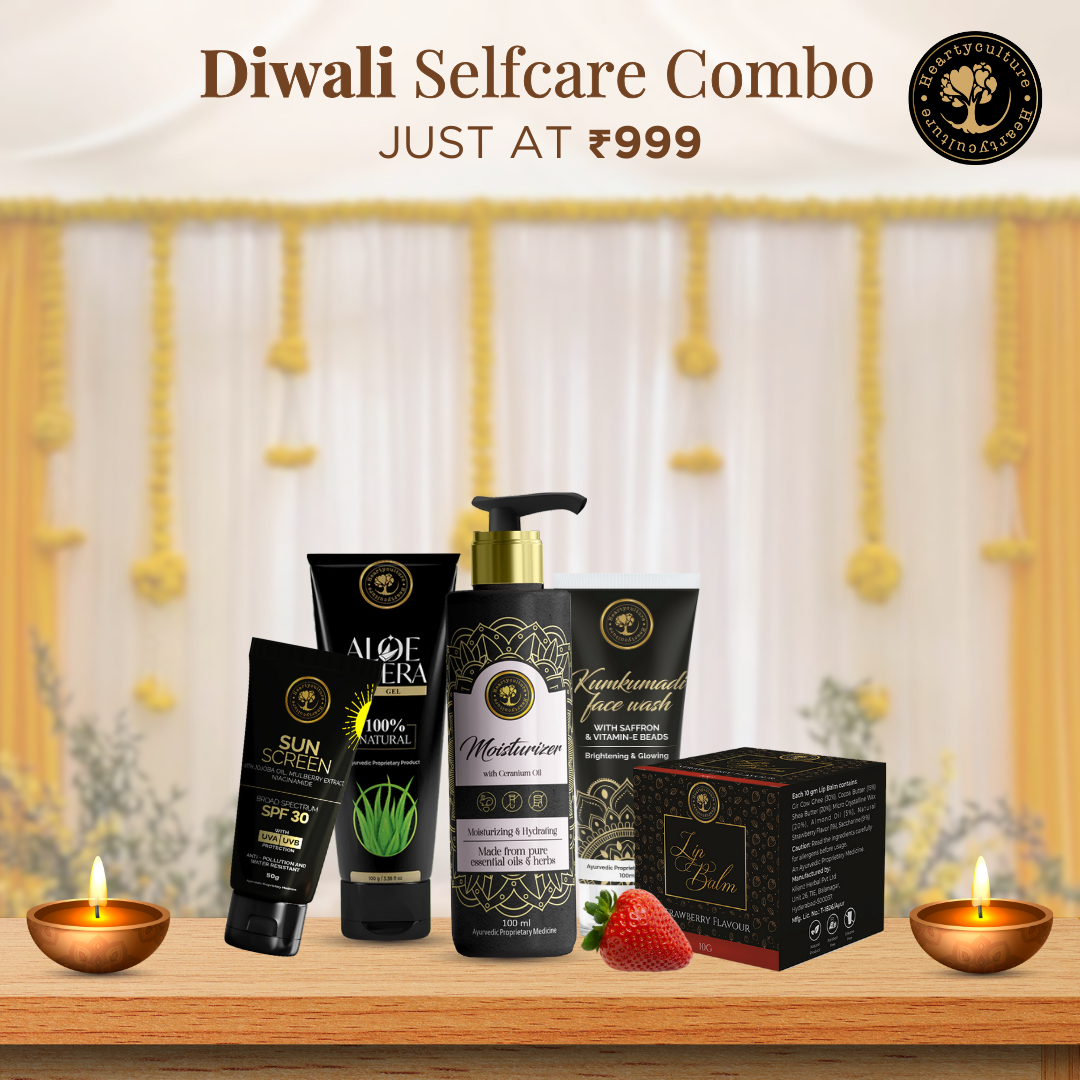 Heartyculture Diwali Selfcare Combo at just Rs.999