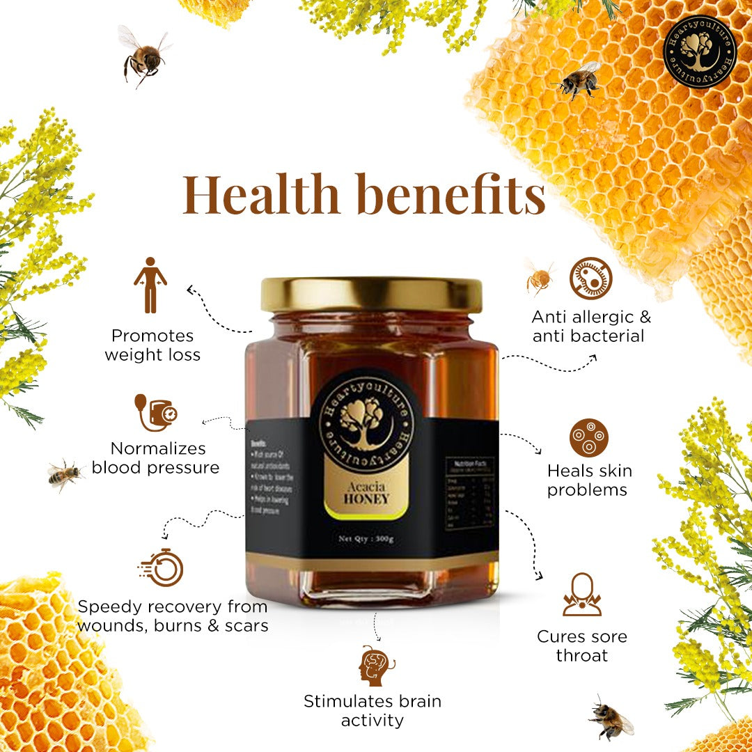 Heartyculture Acacia Honey - 300 G