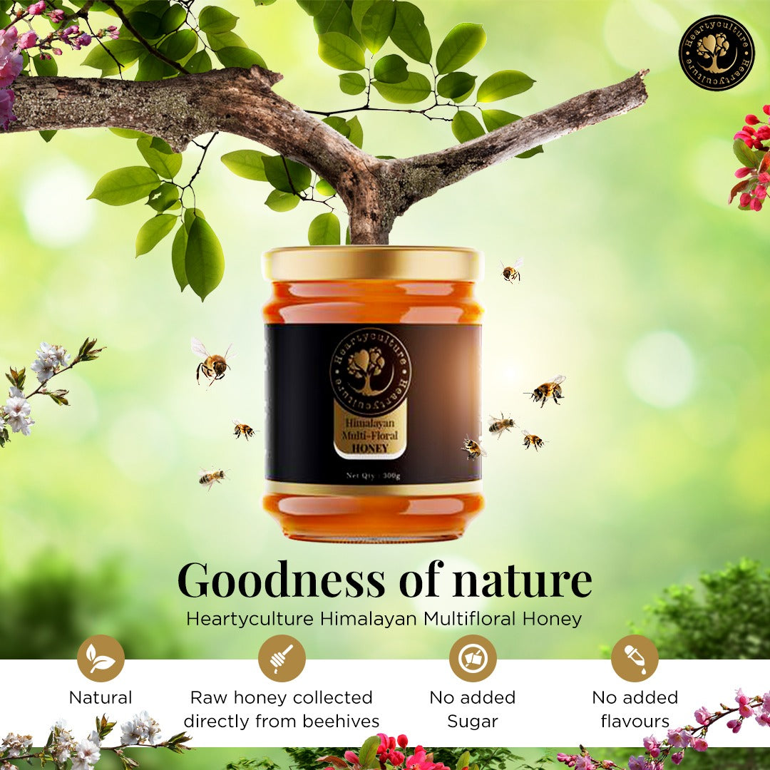 Heartyculture  Himalayan Multi-Floral Honey -  300 G