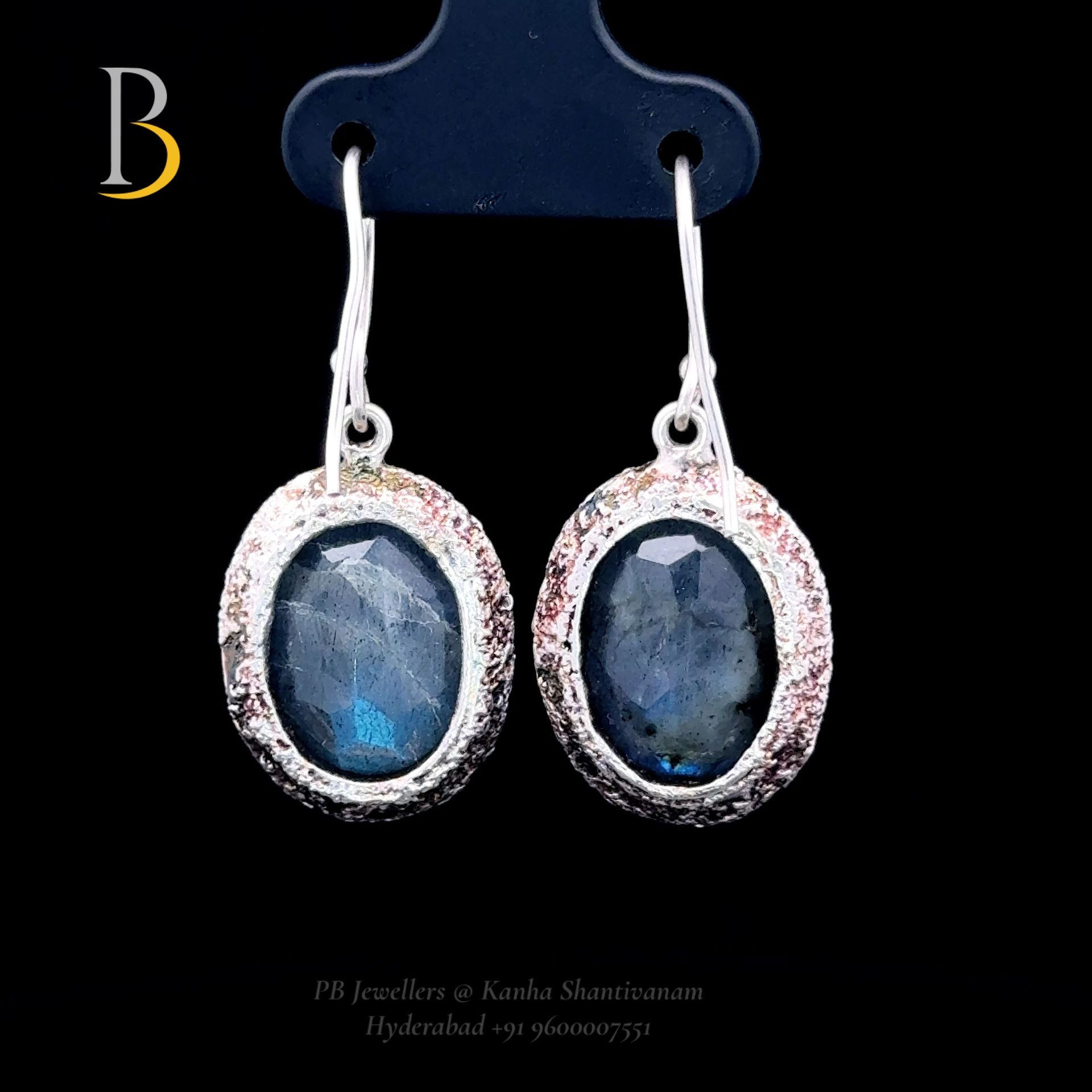 PB Jewels -labradorite Silver Earring