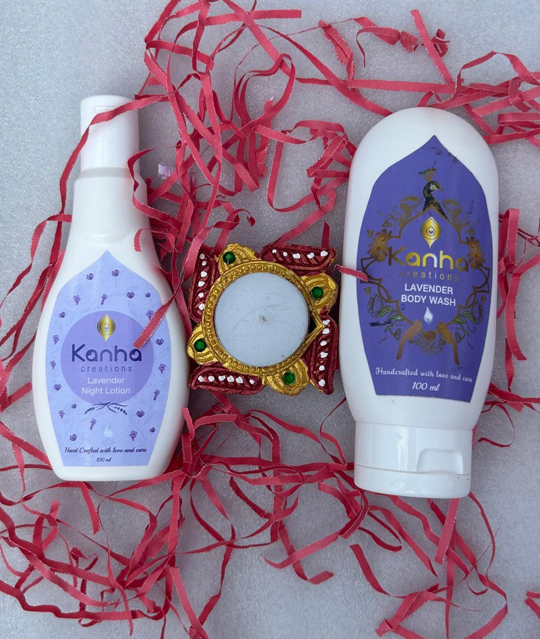 Kanha creations Diwali Hamper of Lavender Lotion & Lavender Body Wash Combo Kit