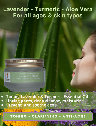 Parama Naturals Skin Revive Aloe Vera Facial Gel Serum For Acne-Prone Sensitive Skin, 50g