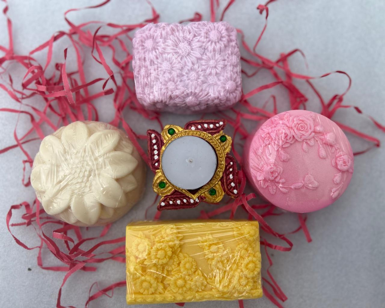 Kanha creations Diwali Hamper of soap pack of 4