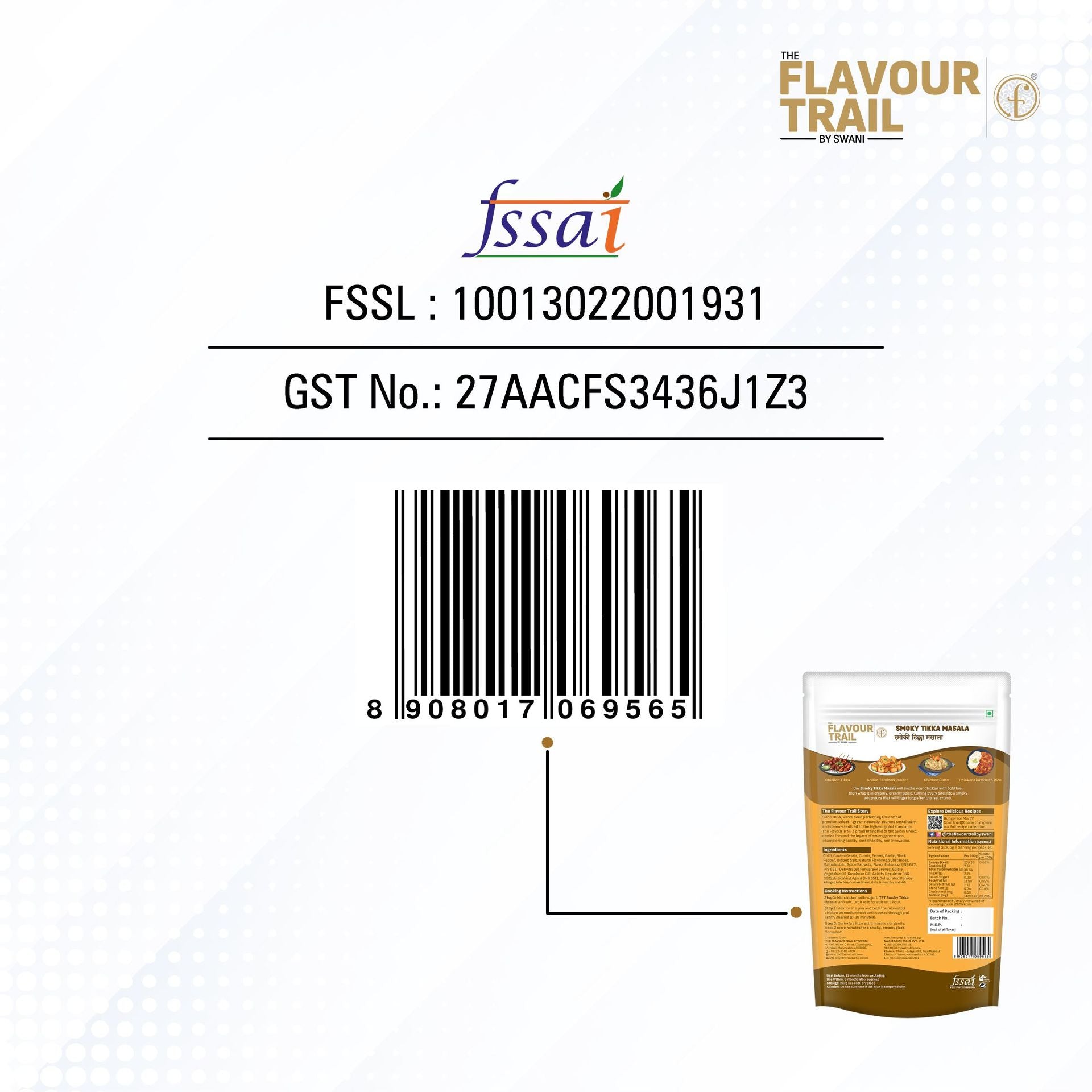 The Flavour Trail - Pure & Natural Smokey Tikka Masala