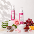 Rose Lavida Ayurvedic Rice Aloe Radiance Cleanser + Natural Glow Vitamin C Face Moisturizer | With 8 Plant Herbs | Gentle Non-drying Cleanser, Deeply Hydrating Moisturizer | Nature's Glow Combo | For All Skin Types
