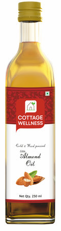 Cottage Wellness Almond oil Cold and Wood Pressed Edible 250 ml