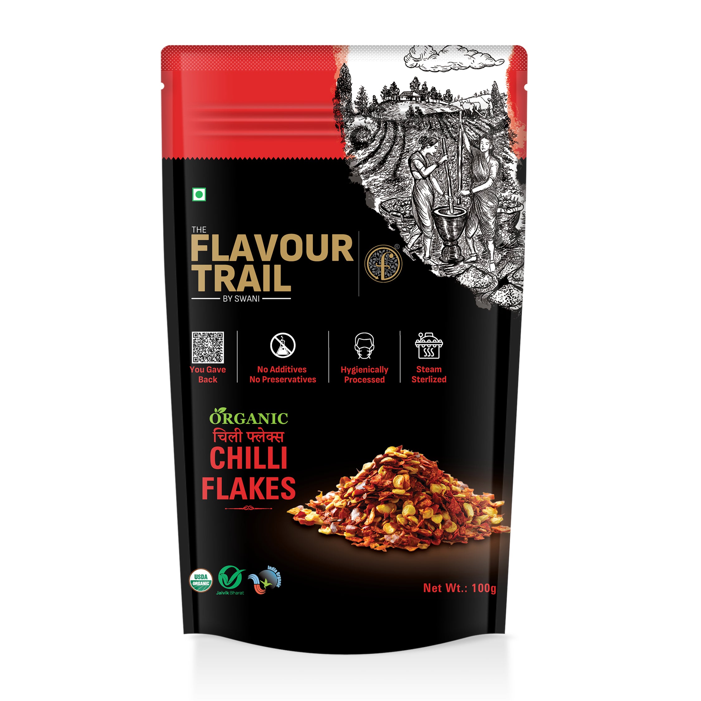 The Flavour Trail - Organic Chilli Flakes
