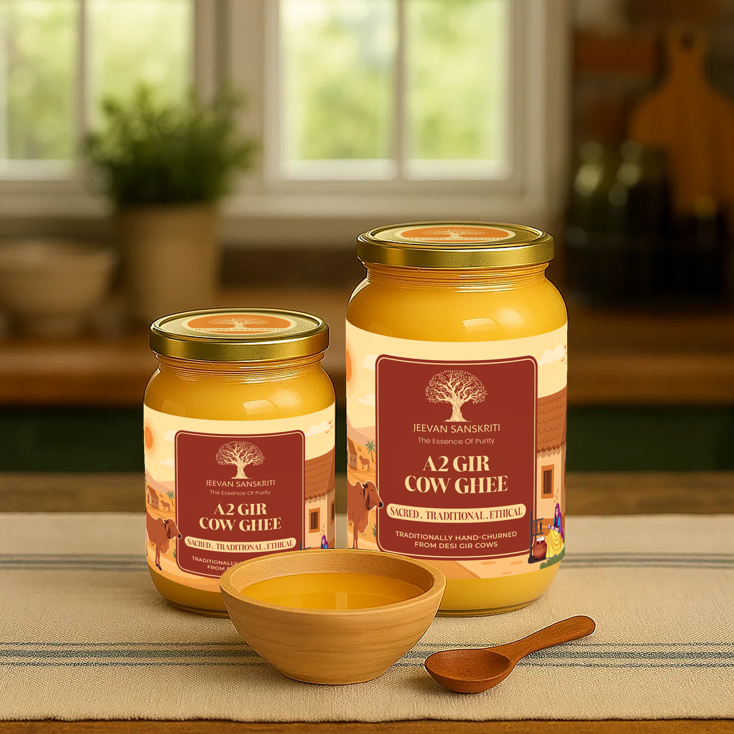 JEEVAN SANSKRITI A2 GIR COW GHEE (500ML)