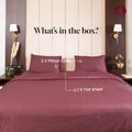 Deco Rose, 300TC, Microchecks Bedsheet Set