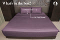 Arctic Dusk, 400TC, Signature Checks Bedsheet Set