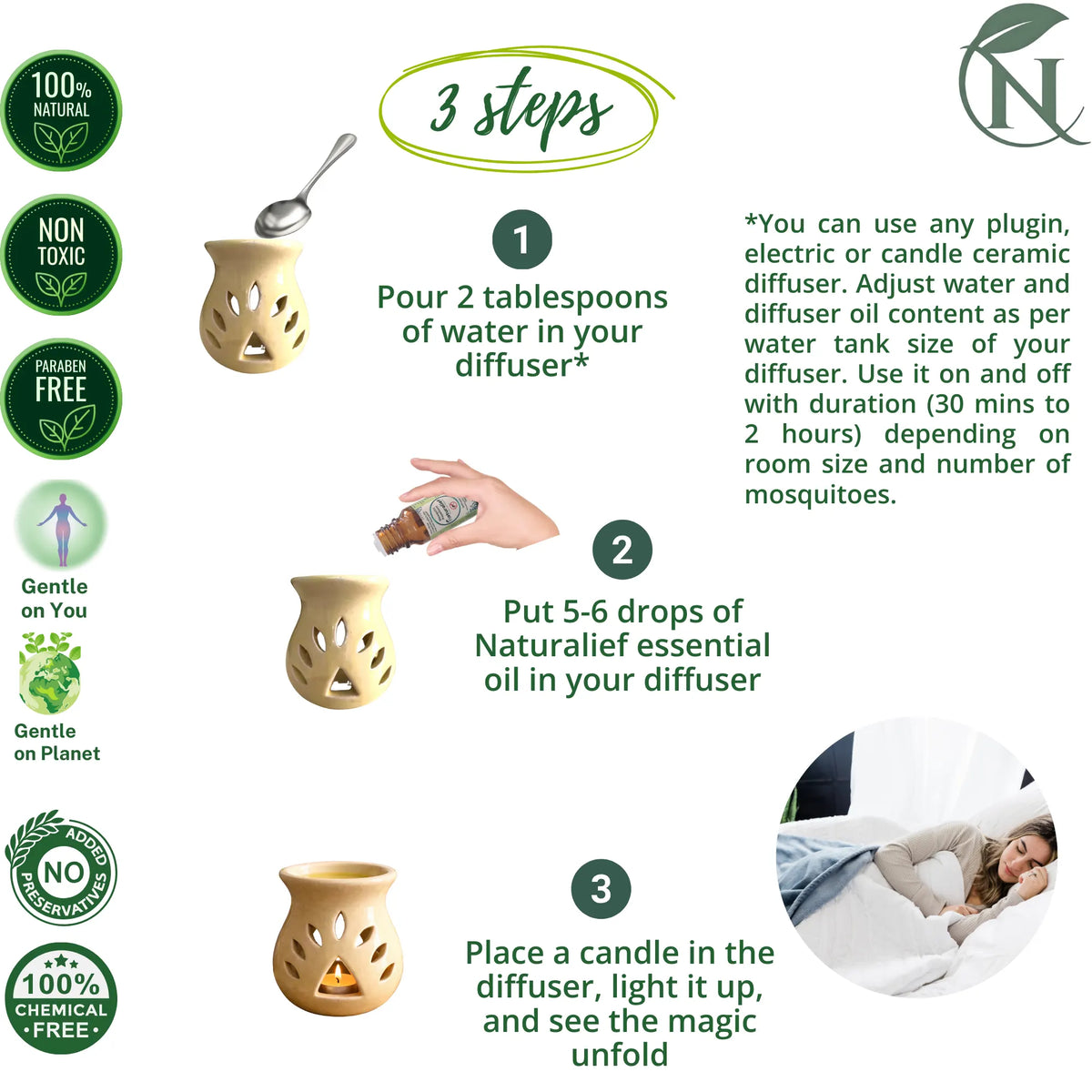 Naturalief Matki shape candle Diffuser