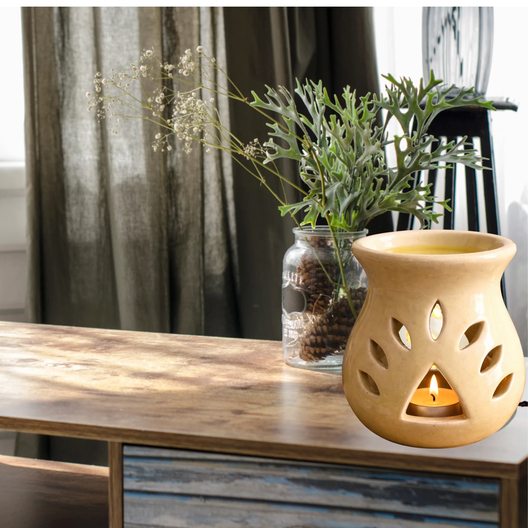 Naturalief Matki shape candle Diffuser