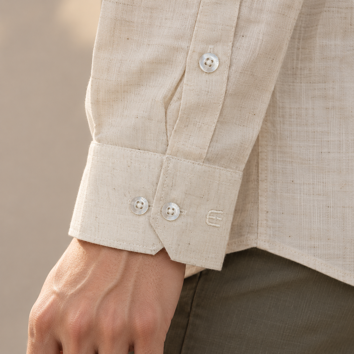 UNHELD Men Hemp Full Sleeve Water Repellent Odor Control Short Kurta
