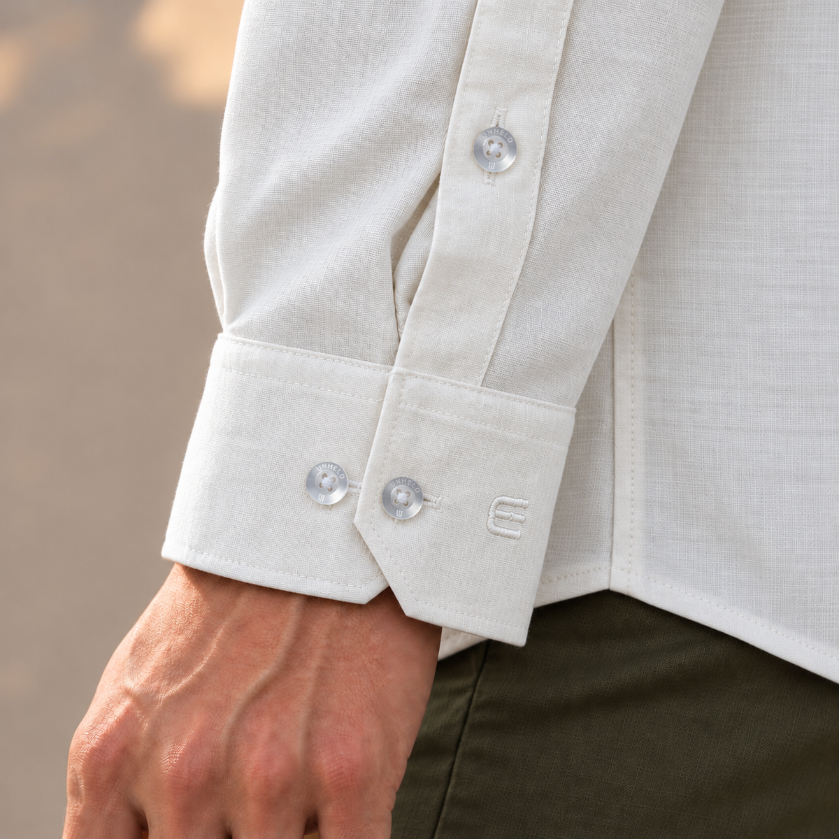 UNHELD Men Hemp Full Sleeve Water Repellent Odor Control Short Kurta