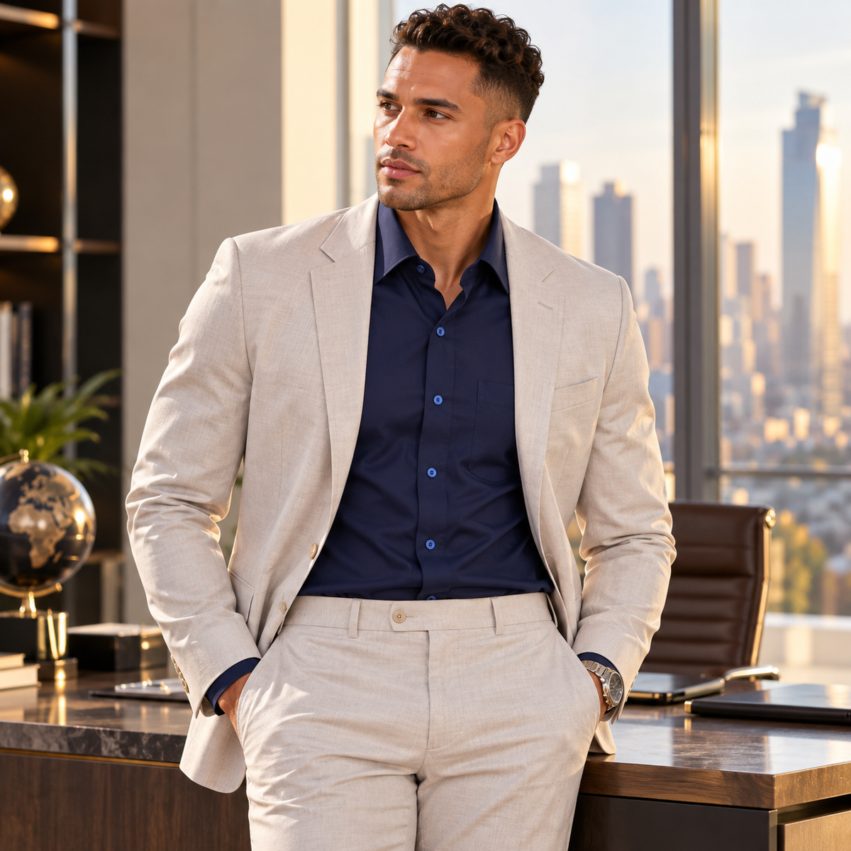 UNHELD Egyptian Giza Cotton Shirt For Men