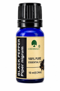Chemmala Black Pepper Essential Oil | 100% Pure Steam Distilled | Therapeutic Grade | 10ml
