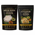 Curryfeast Indian Breakfast Combo | Neer Dosa (Ghavan) Flour + Uttapam (Amboli) Flour | Instant Traditional Breakfast Mix | Gluten Free | Light, Soft & Easy to Digest | No Preservatives