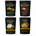 Curryfeast Wholesome Nutrition & Traditional Taste Combo | Sprouted Green Moong Flour, Sprouted Ragi Flour, Neer Dosa Flour & Uttapam Flour | Easy Everyday Meals | Gluten Free | Traditional Indian Ready Mix Combo