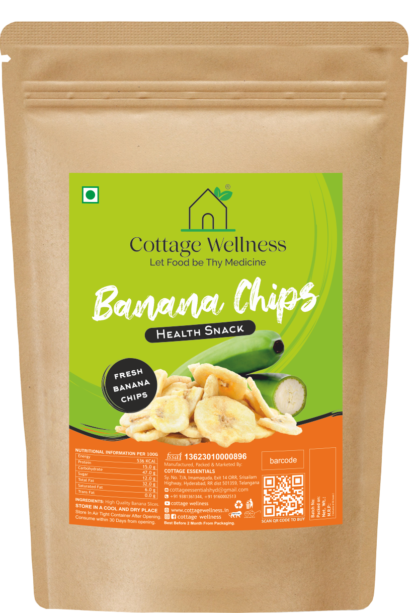 Cottage Wellness Banana Chips 250 gm