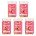 Feedsco Tutti Frutti Millet Cookies 75gm Pack of 5 - Tasty & Healthy Snack with Natural Sweetness - Best Healthy Cookies for Kids & Adults