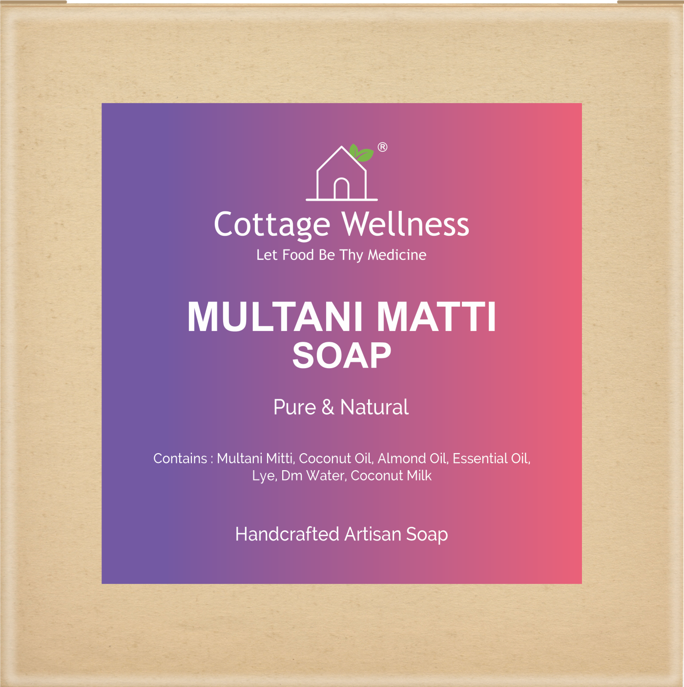 Cottage Wellness home made Multani Mitti Soap 120gm