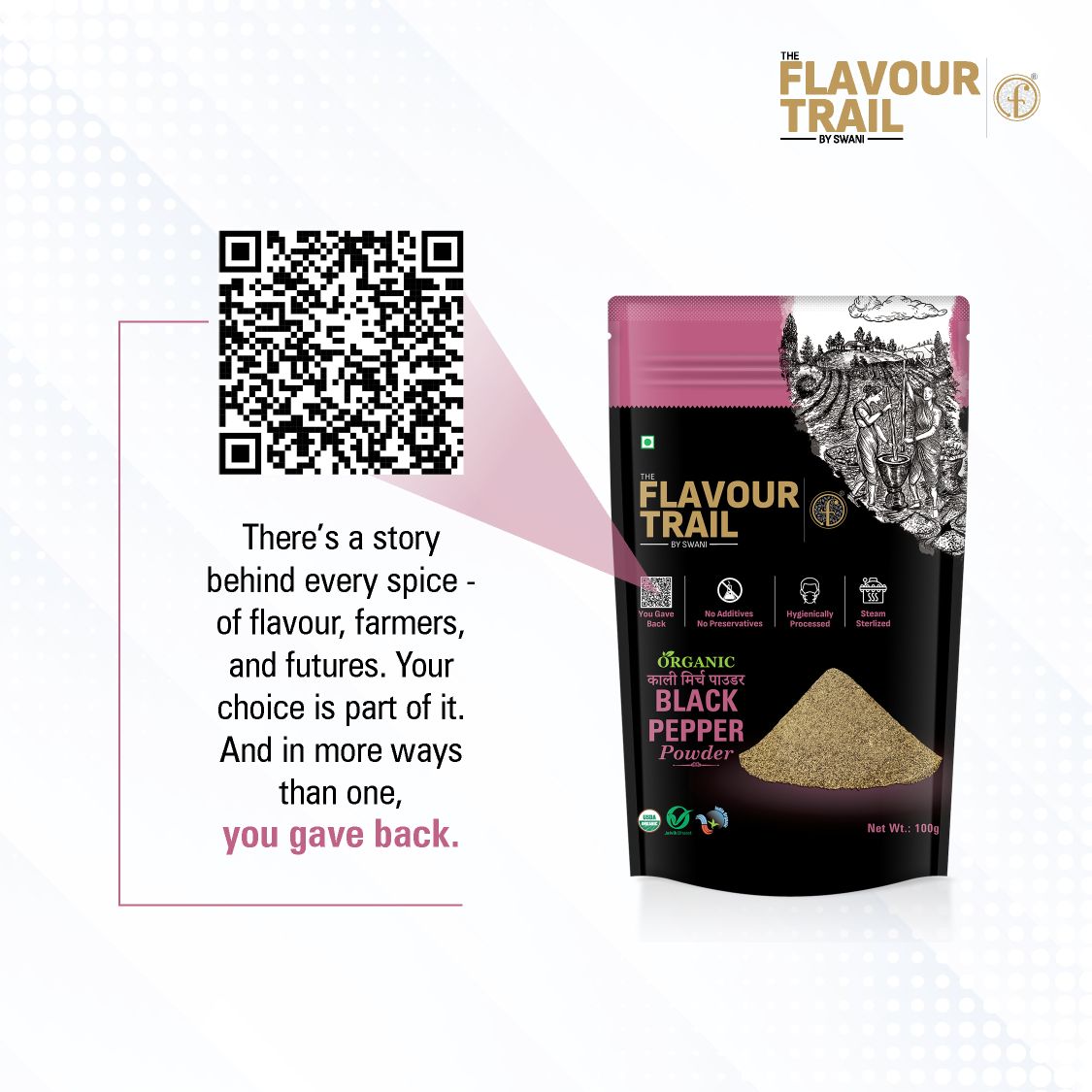 The Flavour Trail - Organic Black Pepper Powder