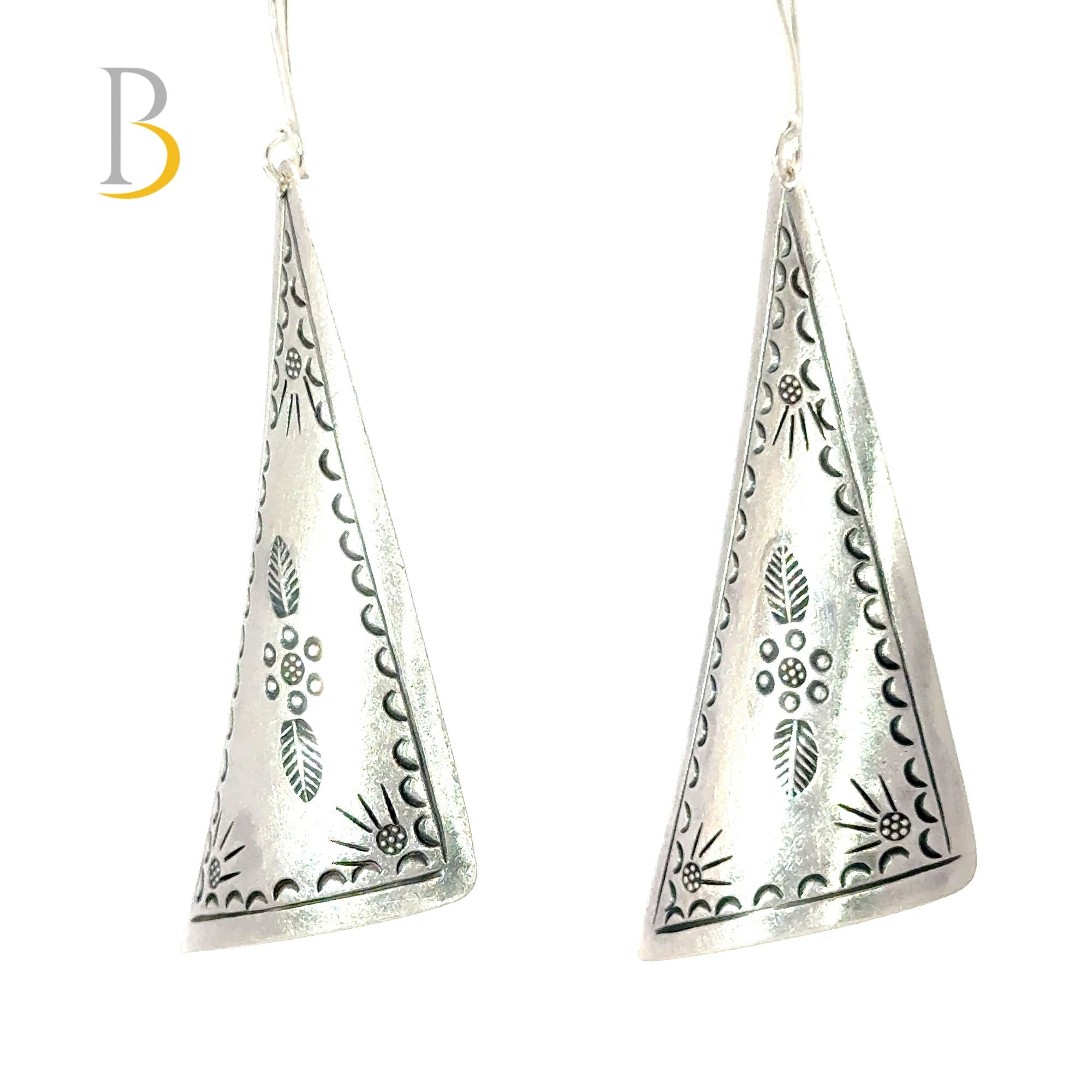 PB jewels-Oxidised silver earring