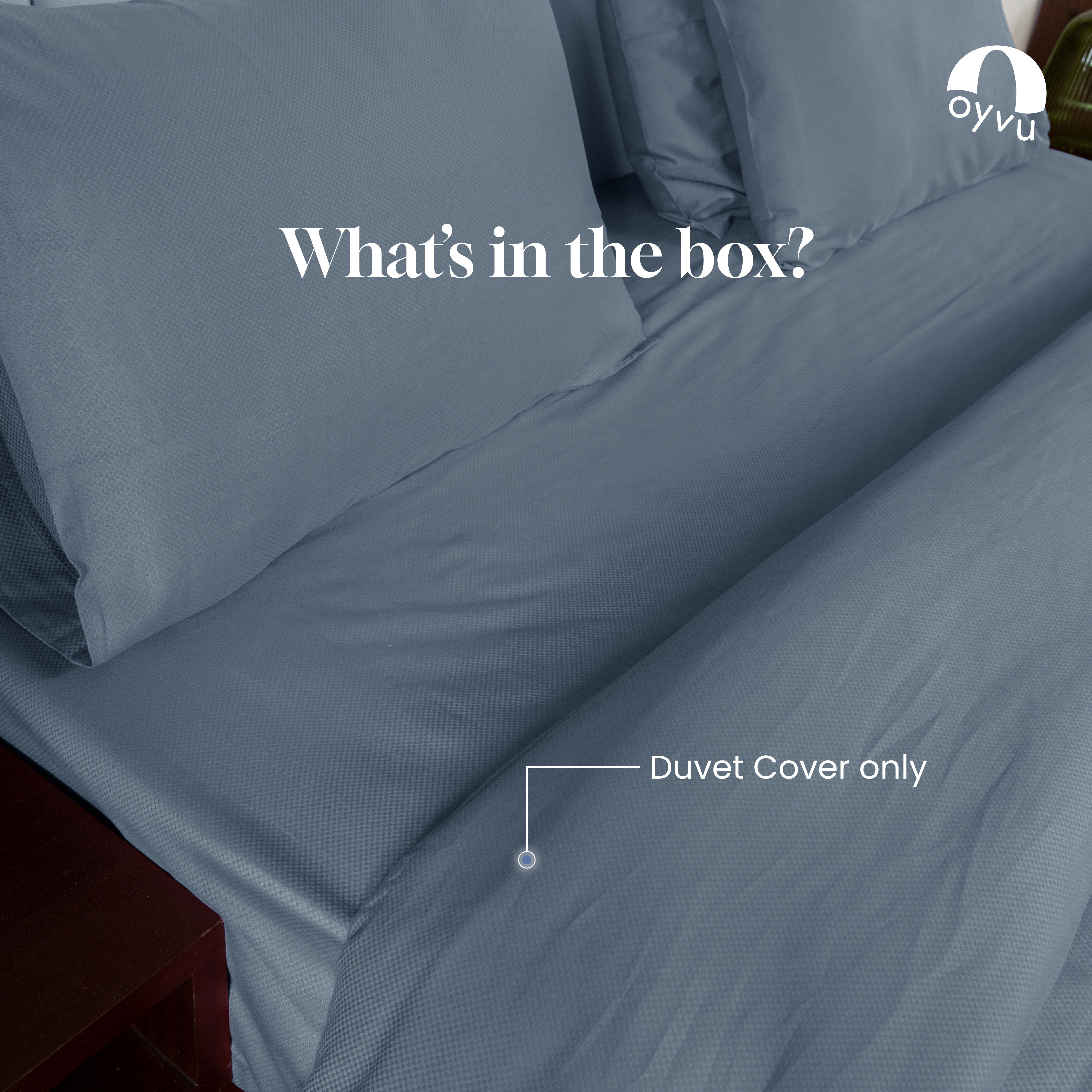 Mineral Blue, 300TC, Microchecks Bedsheet Set