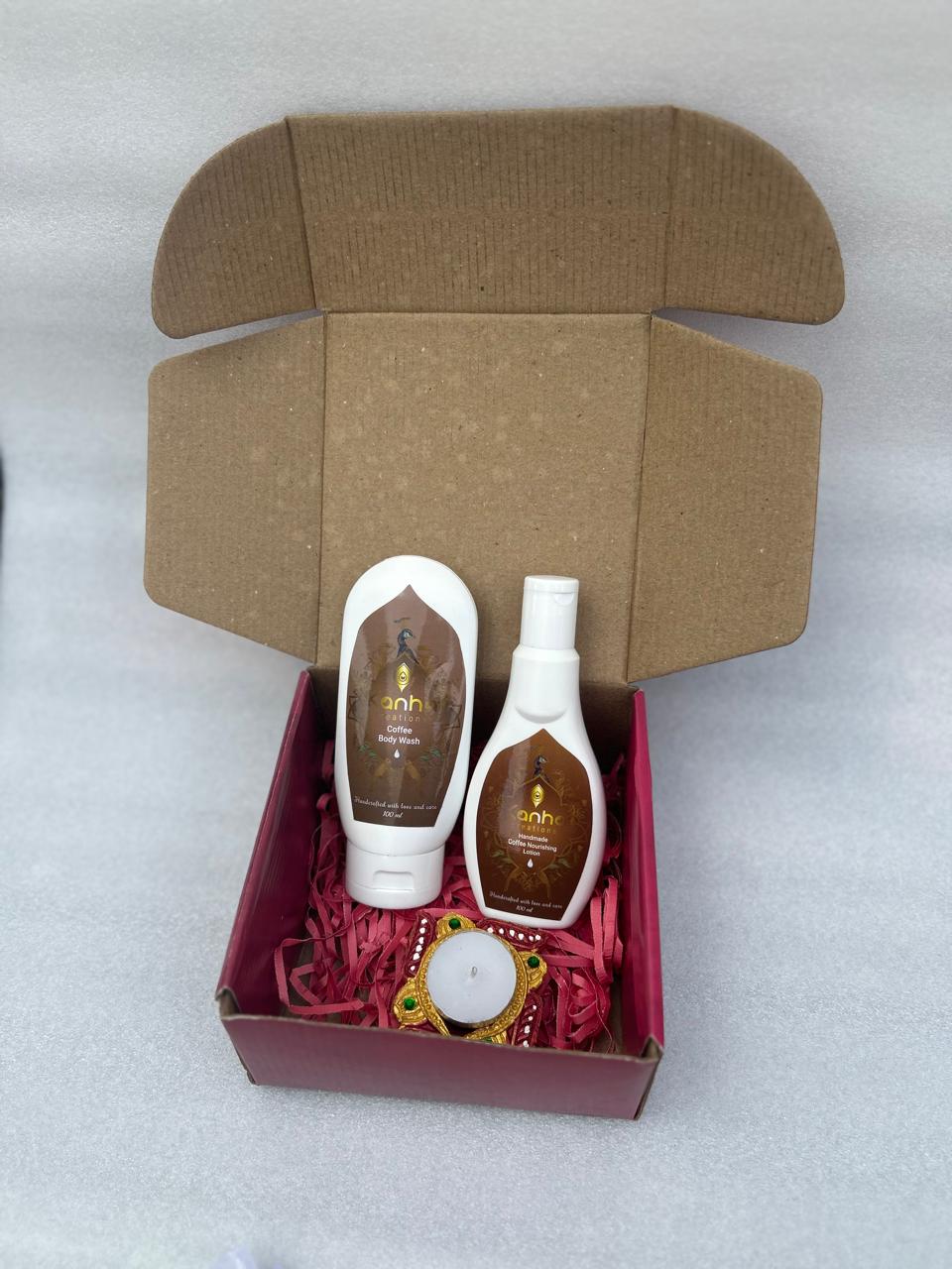 Kanha creations Diwali Hamper of Coffee Lotion Coffee Body Wash Combo Kit