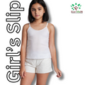 Eco Life Girl's Toxic free Undyed and Unbleached Pure Cotton Rib Slips  - Pack of 3