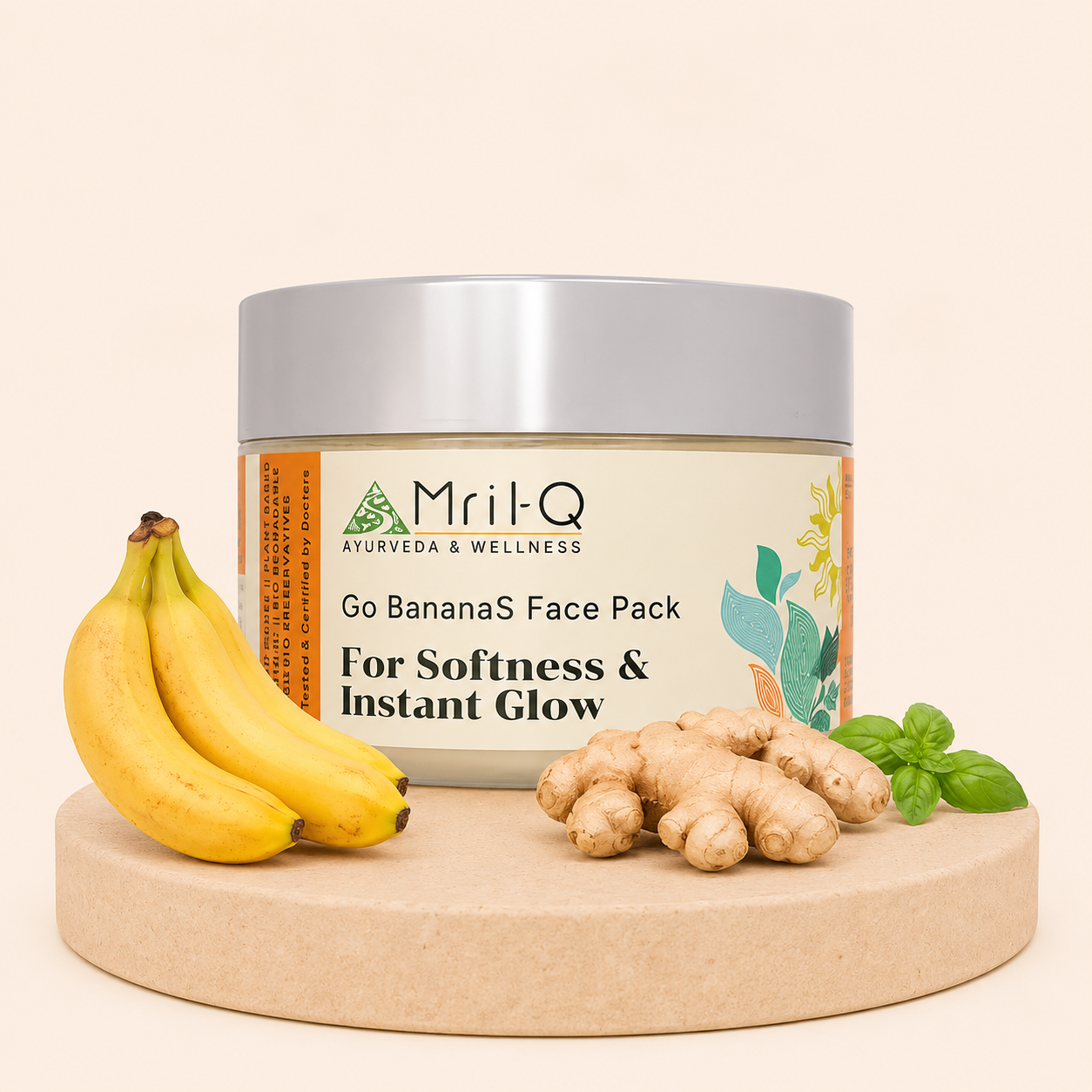 MrilQ Go Bananas Face Pack | Instant Glow | Super Soft Skin | All Skin Types