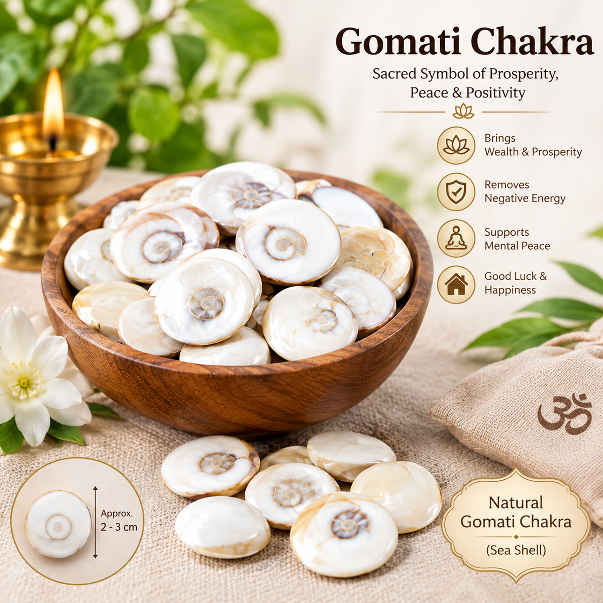 SwarajKart Spiritual Gomati Chakra ( 21 Piece )