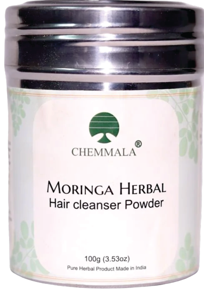 Chemmala Herbal Hair Cleanser Powder – Natural Shampoo Alternative for Strong, Healthy & Shiny Hair (Chemical-Free Ayurvedic Blend)