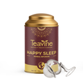 TEAVINE Happy Sleep Herbal Infusion | Chamomile, Krishna Tulsi, Lavender & other herbs | 60g with Stainless steel infuser