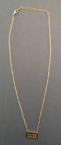 BeYoou.Bling 11:11 Angel Number Bar Necklace – Anti-Tarnish Gold Plated Minimalist Pendant
