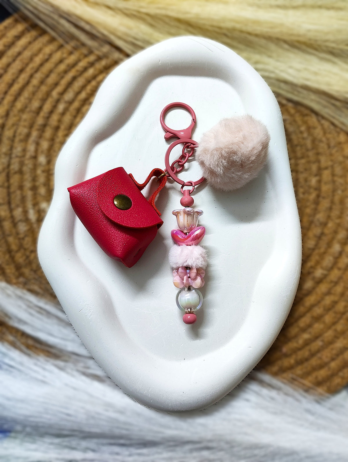BeYoou.Bling Handcrafted Chic Mini Handbag/coin purse  Keychain & Bag Charm