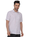 Higate Unique White Dobby  Shirt